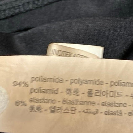 Zara Women's Black Sleeveless High Neck Stretch One Piece Bodysuit Top Size S