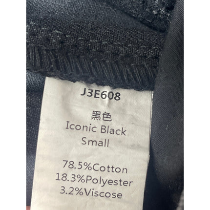 Women's Black High Rise Carrot Barrel Baggy Wide Leg Denim Jeans Pants Size S