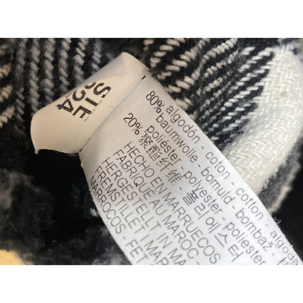 Zara Women's Black White Plaid Long Sleeve Cropped Shirt Jacket Shacket Size M
