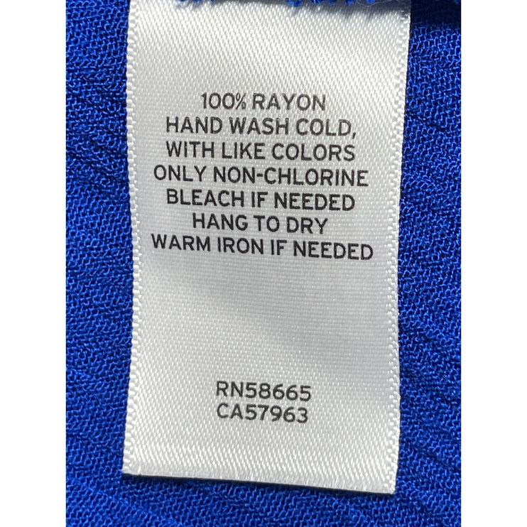 NEW Treasure & Bond Blue V Neck Sleeveless Maxi Cami Camisole Tank Slip Dress XS