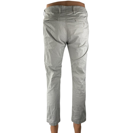 J.Crew Men's White High Rise Slim Straight Leg Chino Khaki Trousers Pants Sz 31