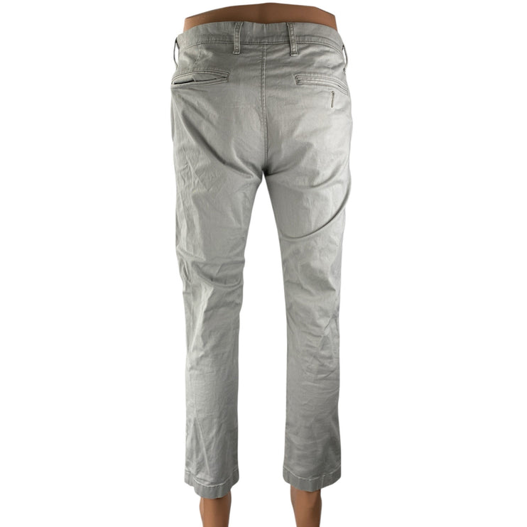 J.Crew Men's White High Rise Slim Straight Leg Chino Khaki Trousers Pants Sz 31