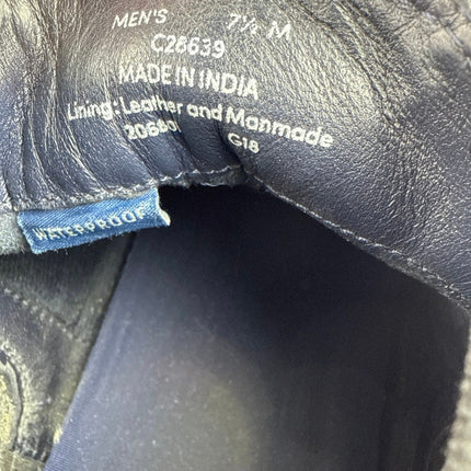 Cole Haan Men's Brown Leather Cap Toe Waterproof Slip On Ankle Boots Size 7.5