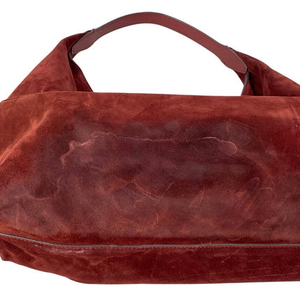 NEW Madewell The Mylie Red Burgundy Italian Suede Shoulder Handbag Size OS