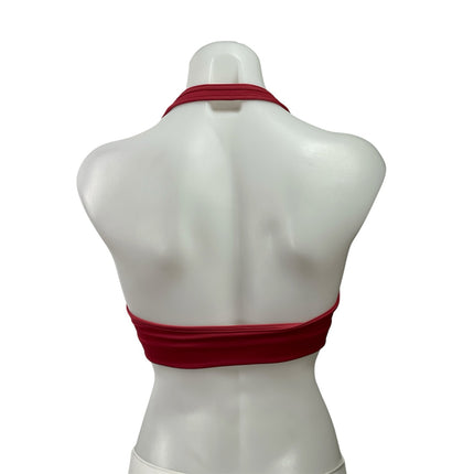 Gymshark Everyday Seamless Red Halter S Yoga Activewear Sports Bra Crop Top Sz S