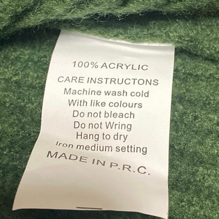 12th Tribe Women's Green Ribbed Knit Long Sleeve Mini Sweater Dress Size S/M