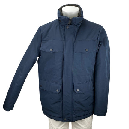 Kenneth Cole Mens Blue Full Zip Long Sleeve Water Resistant Puffer Coat Jacket M