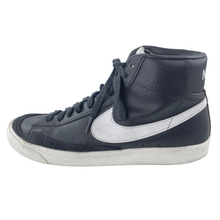 Nike Blazer Mid 77 Vintage Men's Black Sail Leather Lace Up Athletic Sneakers 12