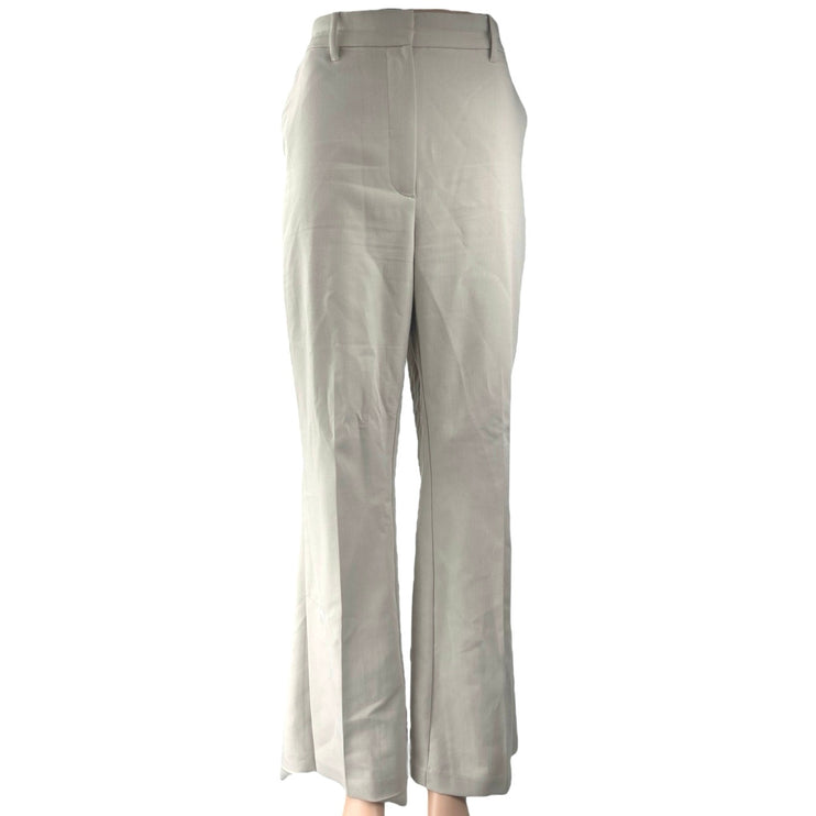 Abercrombie & Fitch Cream White High Rise Flared Bootcut Trousers Dress Pants 31