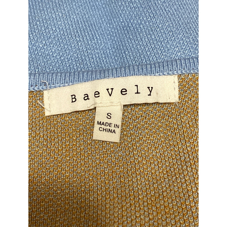 Baevely Womens Blue Smiley Print Sleeveless Cami Camisole Crop Tank Top Size S