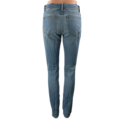 Denim X Alexander Wang Women's Blue Light Wash Skinny Denim Jeans Pants Size 26