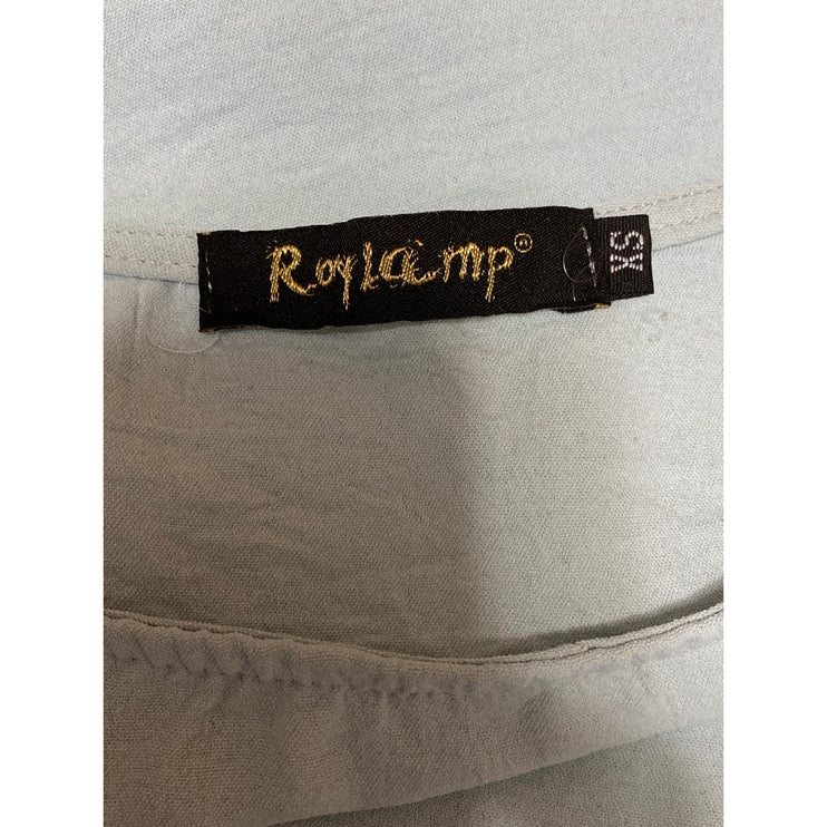 Roylamp Women's Light Blue Sleeveless Round Neck Boxy Cami Tank Crop Top Size XS