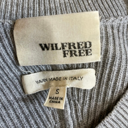 Aritzia Wilfred Free Gray Knit Sculpt Long Sleeve Mini Bodycon Sweater Dress S
