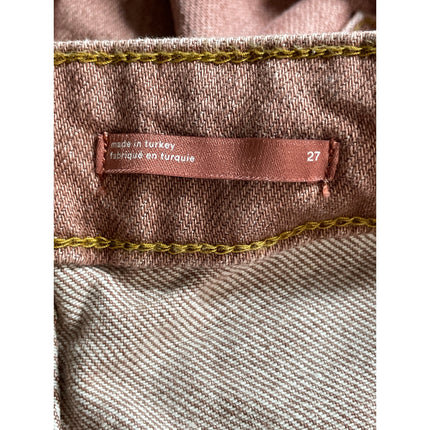 Anthropologie Pilcro Distressed Ripped Frayed Hem Straight Denim Jeans Pants 27