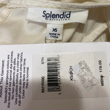 NEW Splendid White Sleeveless Tank Top Crop Wide Leg Pants 2 Pc Set Size XS