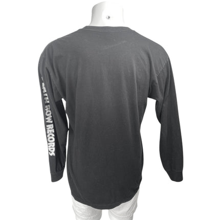 Death Row Records Men's Black White Long Sleeve Graphic T Shirt Tee Top Size M