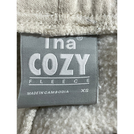 Aritzia TNA Cozy White Wide Leg Yoga Workout Athletic Activewear Sweat Shorts XS