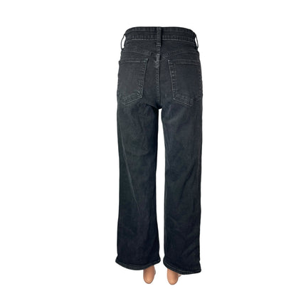 Just Black Denim Womens High Rise Straight Baggy Wide Leg  Denim Jeans Pants 26