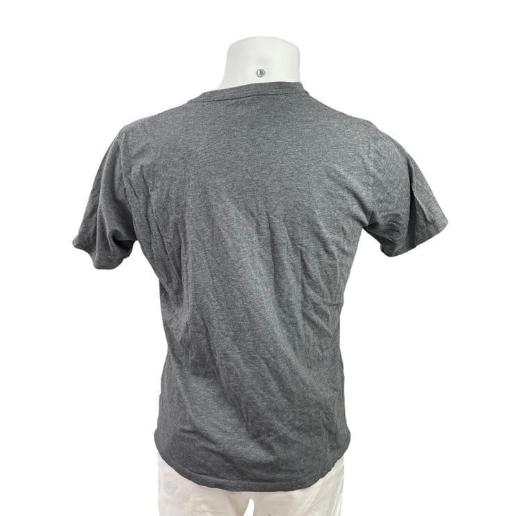 Uniqlo Men's Dark Gray Knit Short Sleeve Crew Neck Basic T Shirt Tee Top Size M