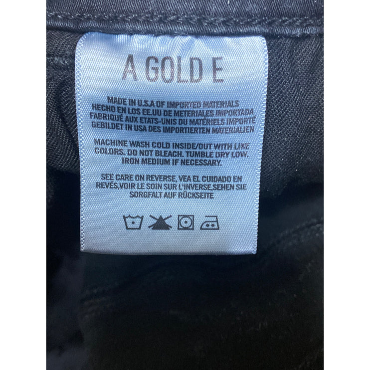 Agolde Women's Black High Waisted Distressed Y2k Skinny Denim Jeans Size 27