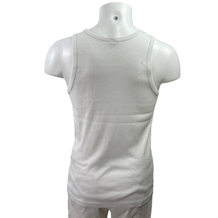 Uniqlo Men's Gray Black White Ribbed Knit Scoop Neck Tank Top Pack of 3 Size M
