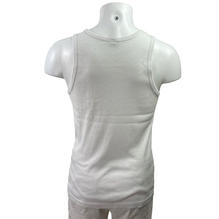 Uniqlo Men's Gray Black White Ribbed Knit Scoop Neck Tank Top Pack of 3 Size M