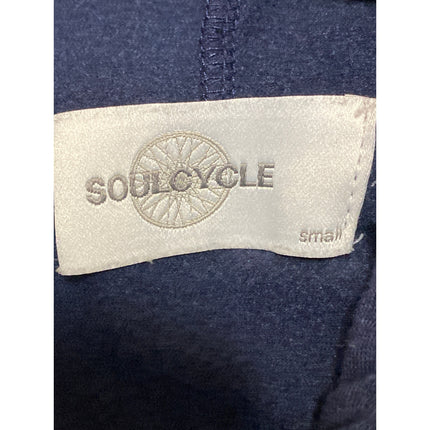 Soulcycle Women's Navy Blue Skull Skeleton Hoodie Hooded Sweatshirt Top Size S