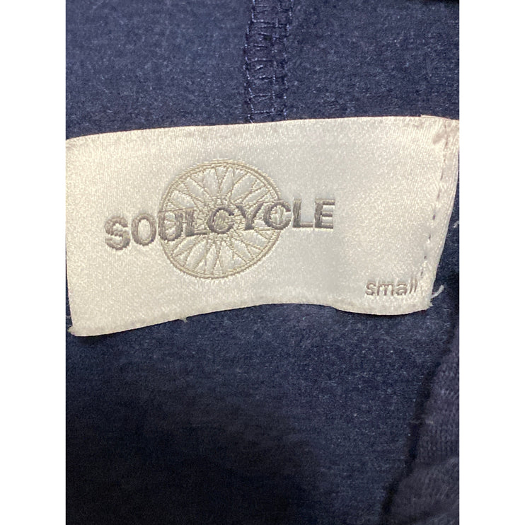 Soulcycle Women's Navy Blue Skull Skeleton Hoodie Hooded Sweatshirt Top Size S