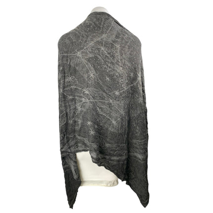 Women's Dark Gray Starry Constellation Stars Cover Up Shawl Wrap Neck Scarf OS