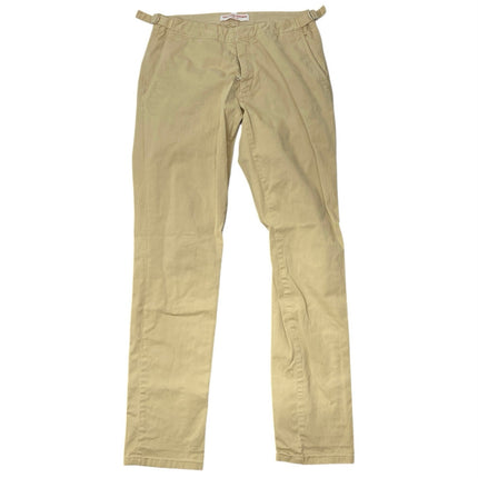 Orlebar Brown Men's Beige Khaki Tan Slim Straight Chino Trousers Pants Size 30