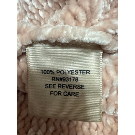 Philosophy Pink Tan Chenille Velvet Velour Long Sleeve Knit Sweater Top Size XL