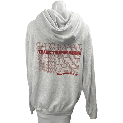 SoulCycle Kingsley Gray Drawstring Long Sleeve Hooded Hoodie Sweatshirt Top Sz M