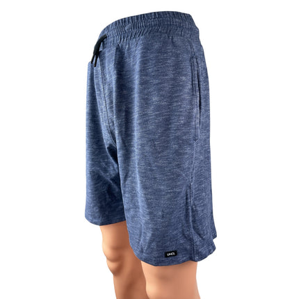 UNCL Men's Blue Melange High Rise Lounge Running Athletic Activewear Shorts Sz M