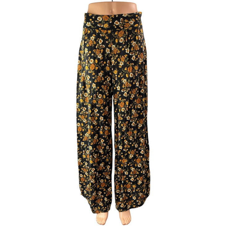 Urban Outfitters Multicolor Floral High Waist Palazzo Wide Leg Trousers Pants S