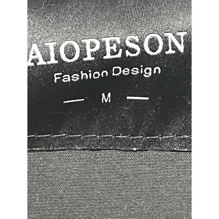 Aiopeson Men's Gray Full Zip Long Sleeve Zip Pockets Bomber Coat Jacket Size M