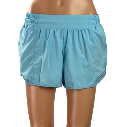 Lululemon Hotty Hot II Women's White Gym Workout Athletic Running Shorts Size 10