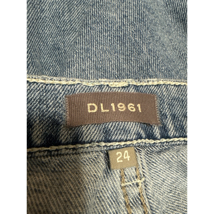 DL1961 Zoie Wide Leg Relaxed Vintage Blue High Rise Baggy Denim Jeans Size 24