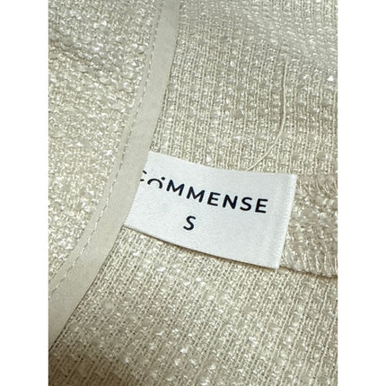 Commense Women's Cream High Waisted Beach Summer Straight Mini Shorts Size S
