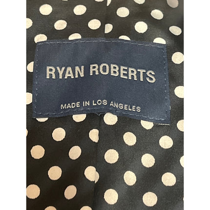 Ryan Roberts Black Striped Long Sleeve Collared Open Blazer Jacket Size OS