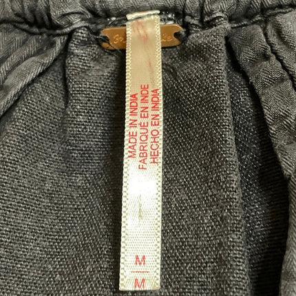 Free People We The Free Silverton Womens Black Pull On Barrel Denim Jeans Size M