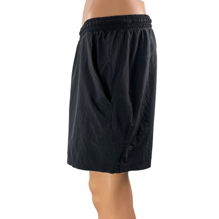 Lululemon Men's Black Pull On Pocket Workout Gym Running Athletic Shorts Size L