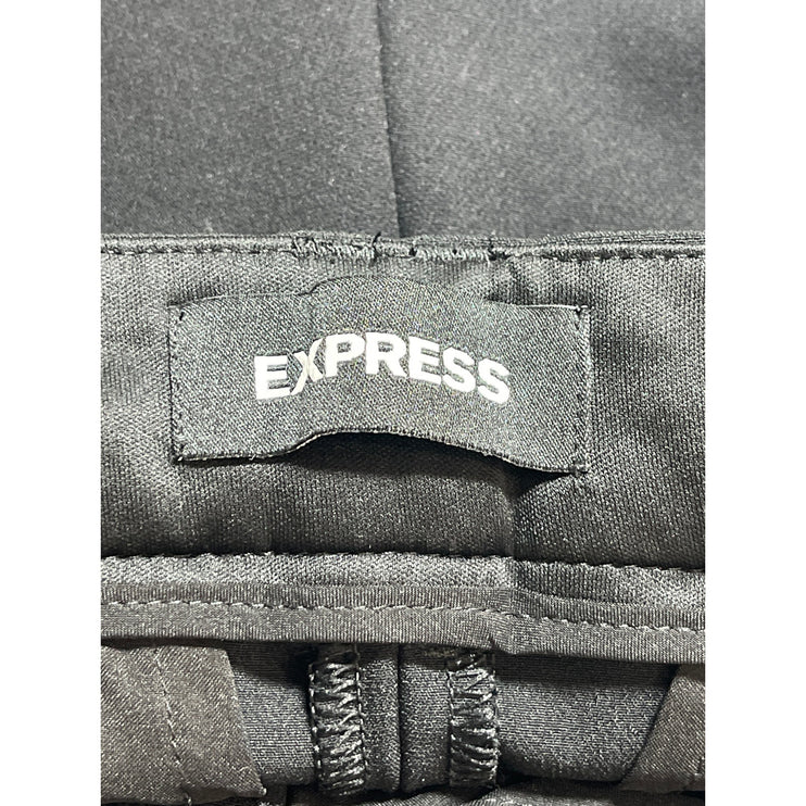 Express Editor Boot Women's Black Low Rise Straight Trouser Dress Pants Size 2R