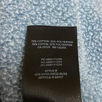 Aritzia TNA Cozy Blue Long Sleeve Hoodie Hooded Fleece Zip Crop Sweatshirt 2XS