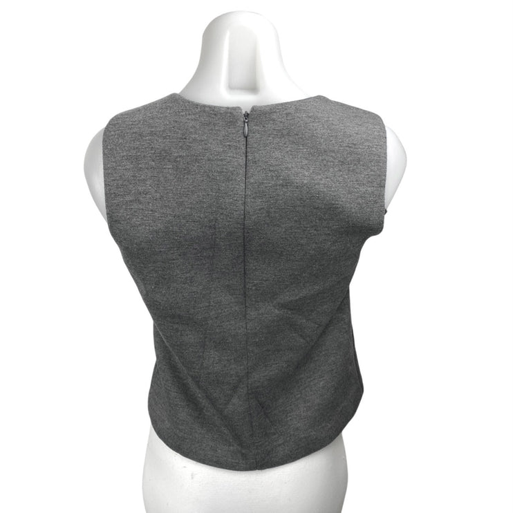 Cynthia Rowley Gray Rhinestone Neck Sleeveless Cami Camisole Tank Top Size S