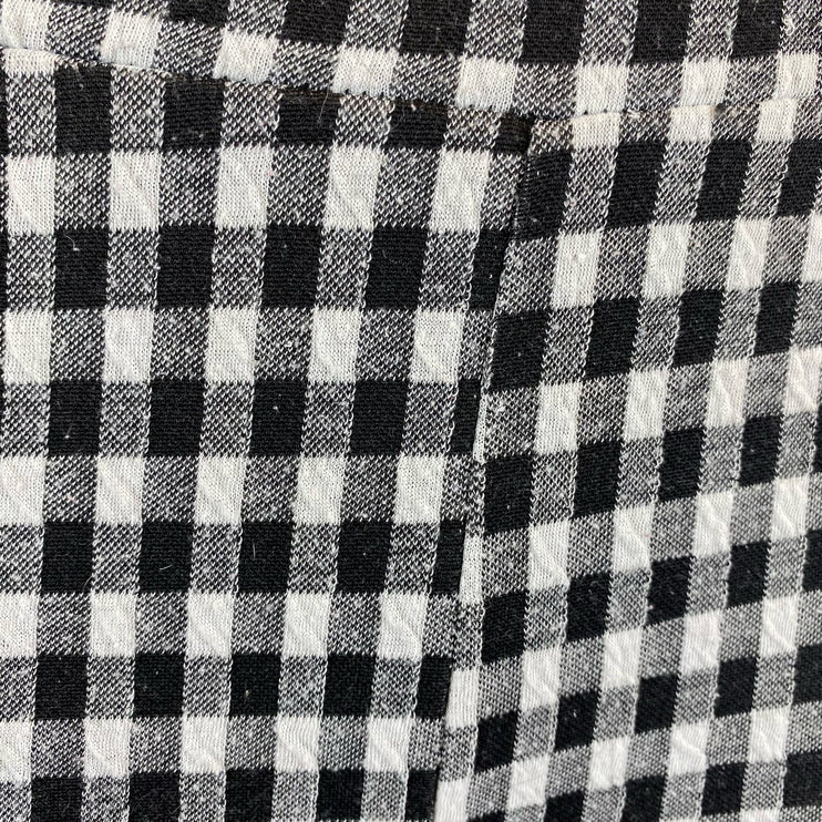 Urban Outfitters Gingham Checkered Black White High Waist Flared Leg Pants- XS