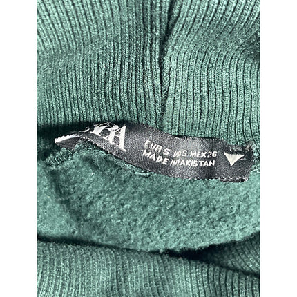 Zara Women's Green Long Sleeve Turtleneck Fleece Sweater Sweatshirt Top Size S