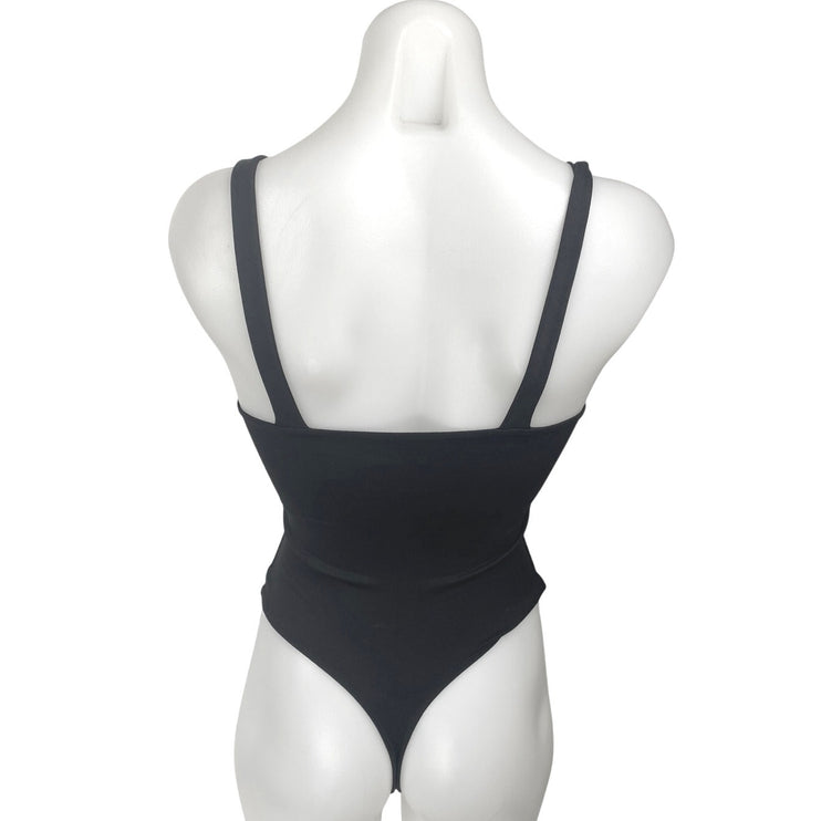 Abercrombie & Fitch Black Sleeveless Scoop Neck Cami Tank Bodysuit Top Size XXS