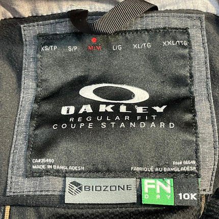 Oakley Division Biozone Men's Gray Hoodie Hooded Snap Utility Coat Jacket Size M