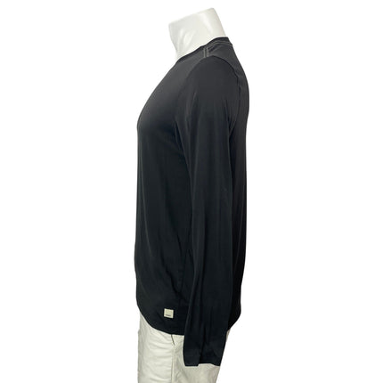Vuori Men's Black Gray Basic Casual Long Sleeve Crew Neck T Shirt Tee Top Size M