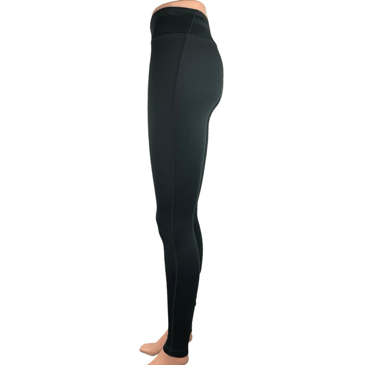 Under Armour Women's Black Mid Rise Pull On Stretch Fitness Yoga Leggings Size S